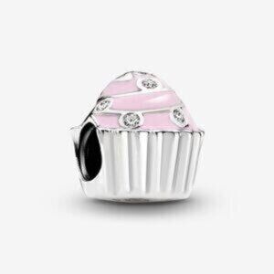 Pandora Pink Cupcake Charm,Perfect Condition